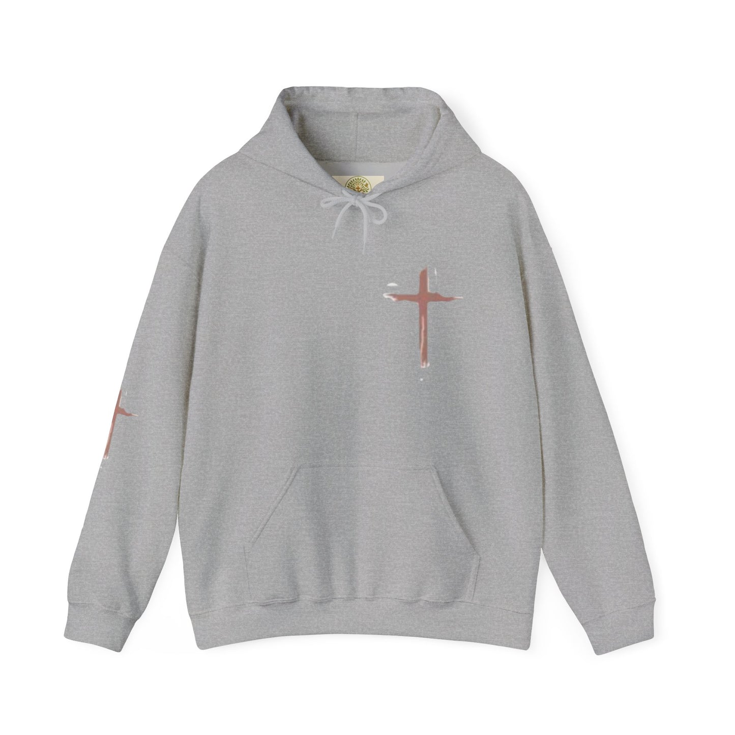 FAITH Christian Hoodie – Cross + Scripture Design | Gather & Co. LLC