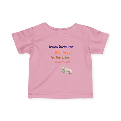 Children's  Hymn Tee " Jesus Loves me ".