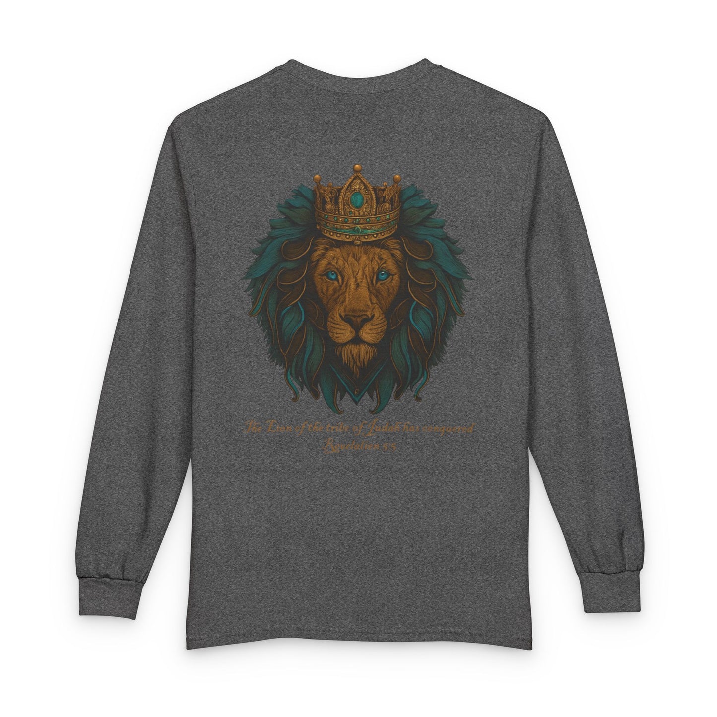 Lion of Judah Long Sleeve Christian T-Shirt | Unisex Faith Apparel – Gather & Co. LLC