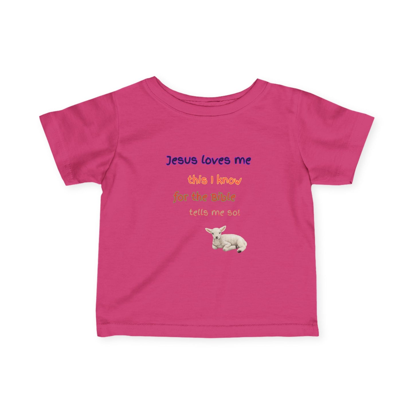 Children's  Hymn Tee " Jesus Loves me ".