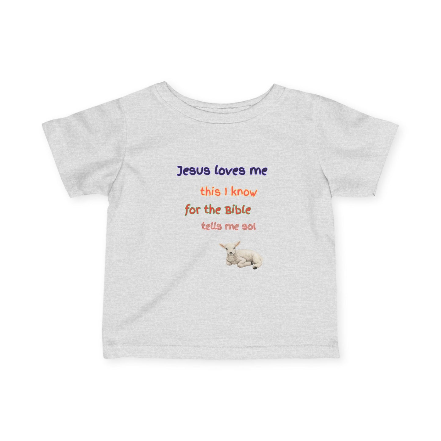 Children's  Hymn Tee " Jesus Loves me ".