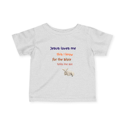 Children's  Hymn Tee " Jesus Loves me ".