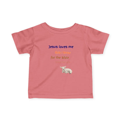 Children's  Hymn Tee " Jesus Loves me ".