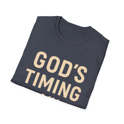 God's Timing Is Perfect Tee - Unisex Christian Shirt