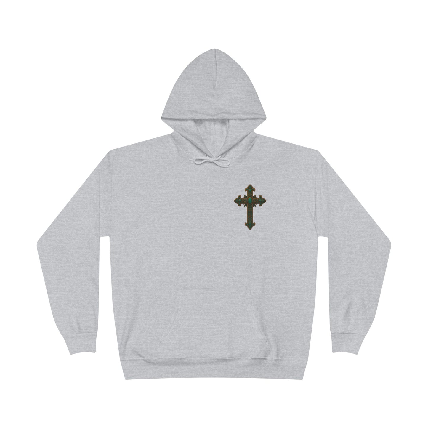 Lion of Judah Christian Hooded Sweatshirt – Unisex Faith Hoodie with Cross & Revelation 5:5 Design