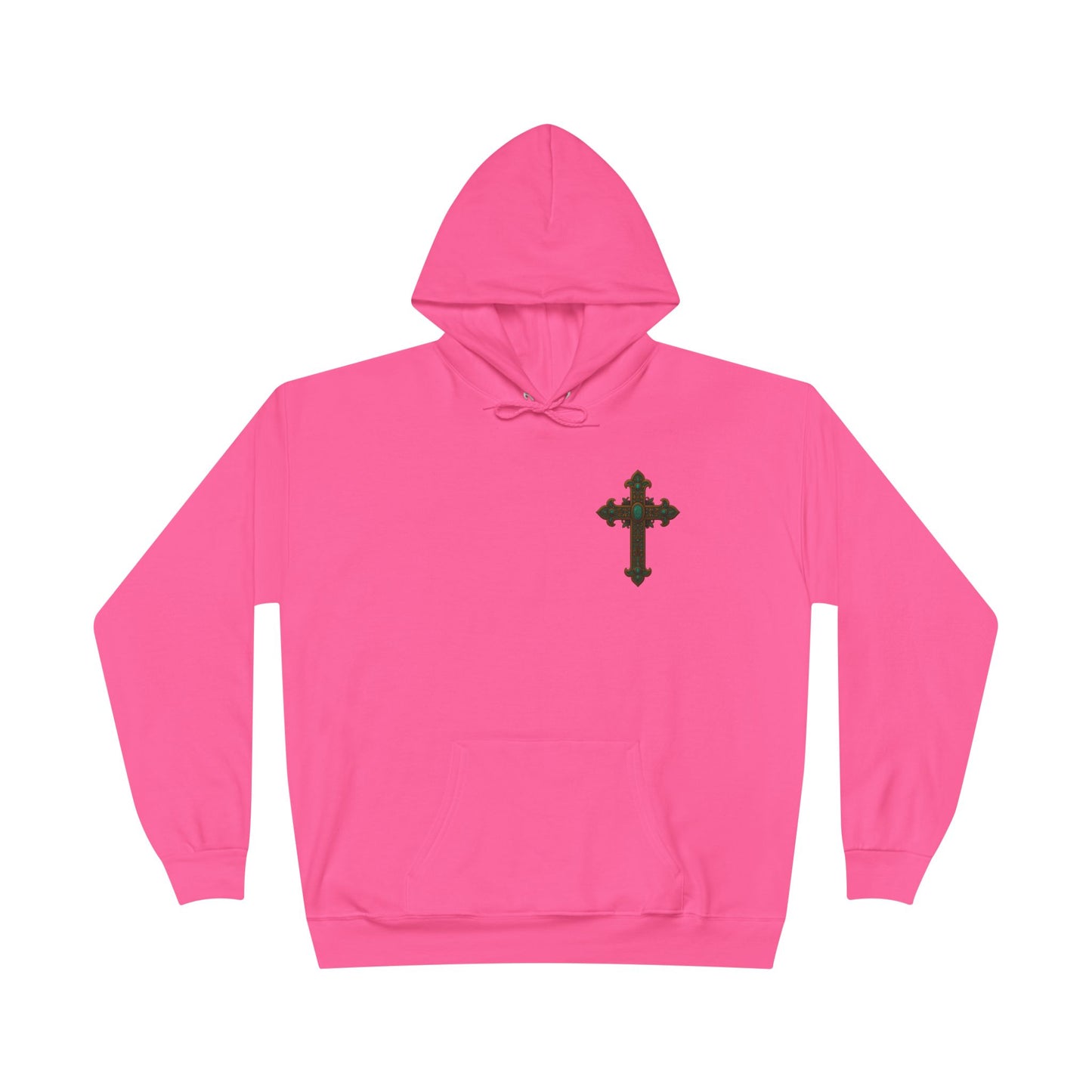 Lion of Judah Christian Hooded Sweatshirt – Unisex Faith Hoodie with Cross & Revelation 5:5 Design
