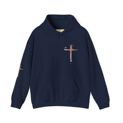 FAITH Christian Hoodie – Cross + Scripture Design | Gather & Co. LLC