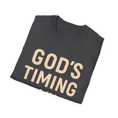 God's Timing Is Perfect Tee - Unisex Christian Shirt