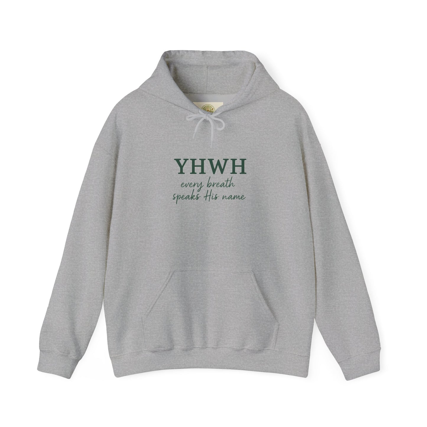 Faithful Breath YHWH Hoodie – Inspirational Unisex Christian Sweatshirt by Gather & Co. LLC