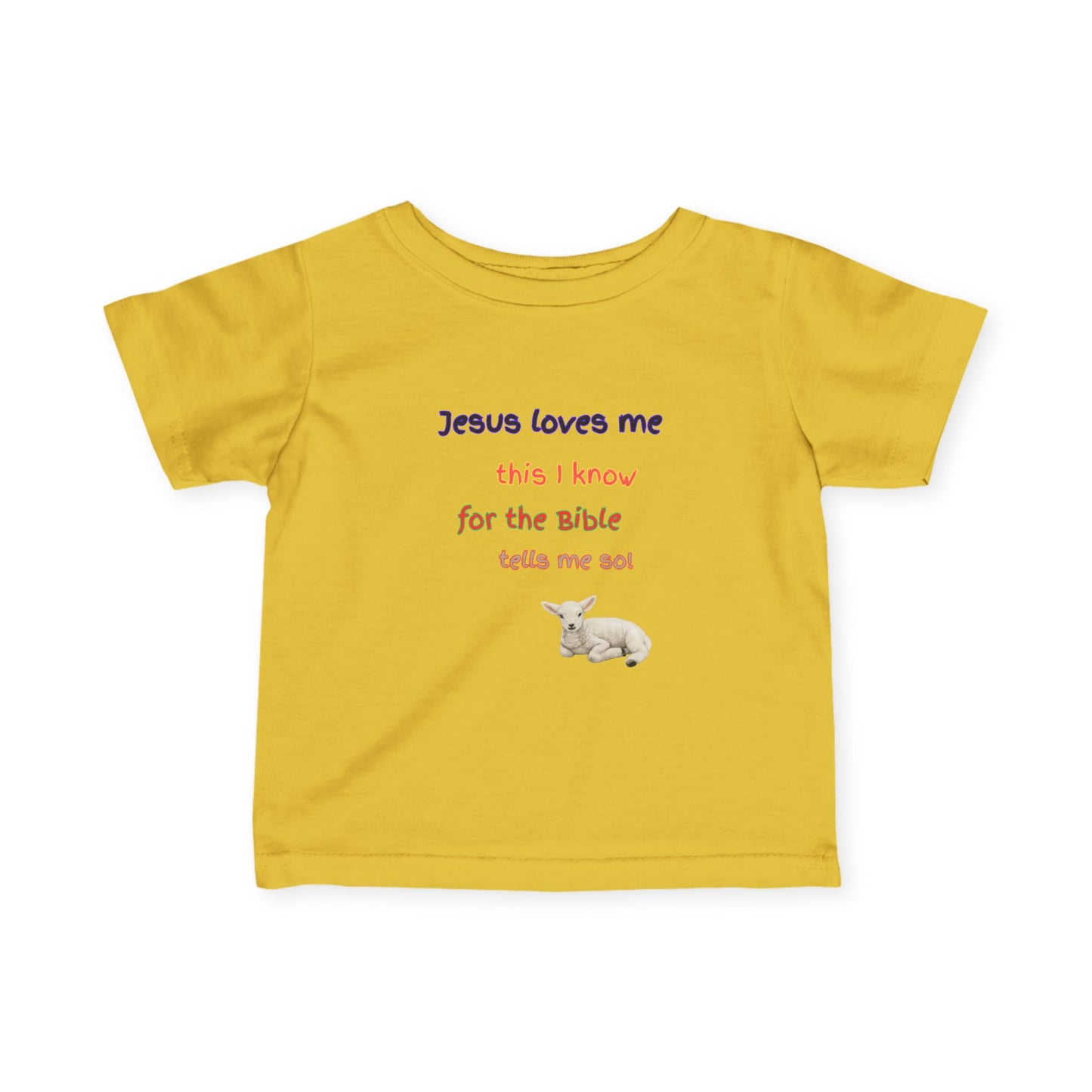 Children's  Hymn Tee " Jesus Loves me ".