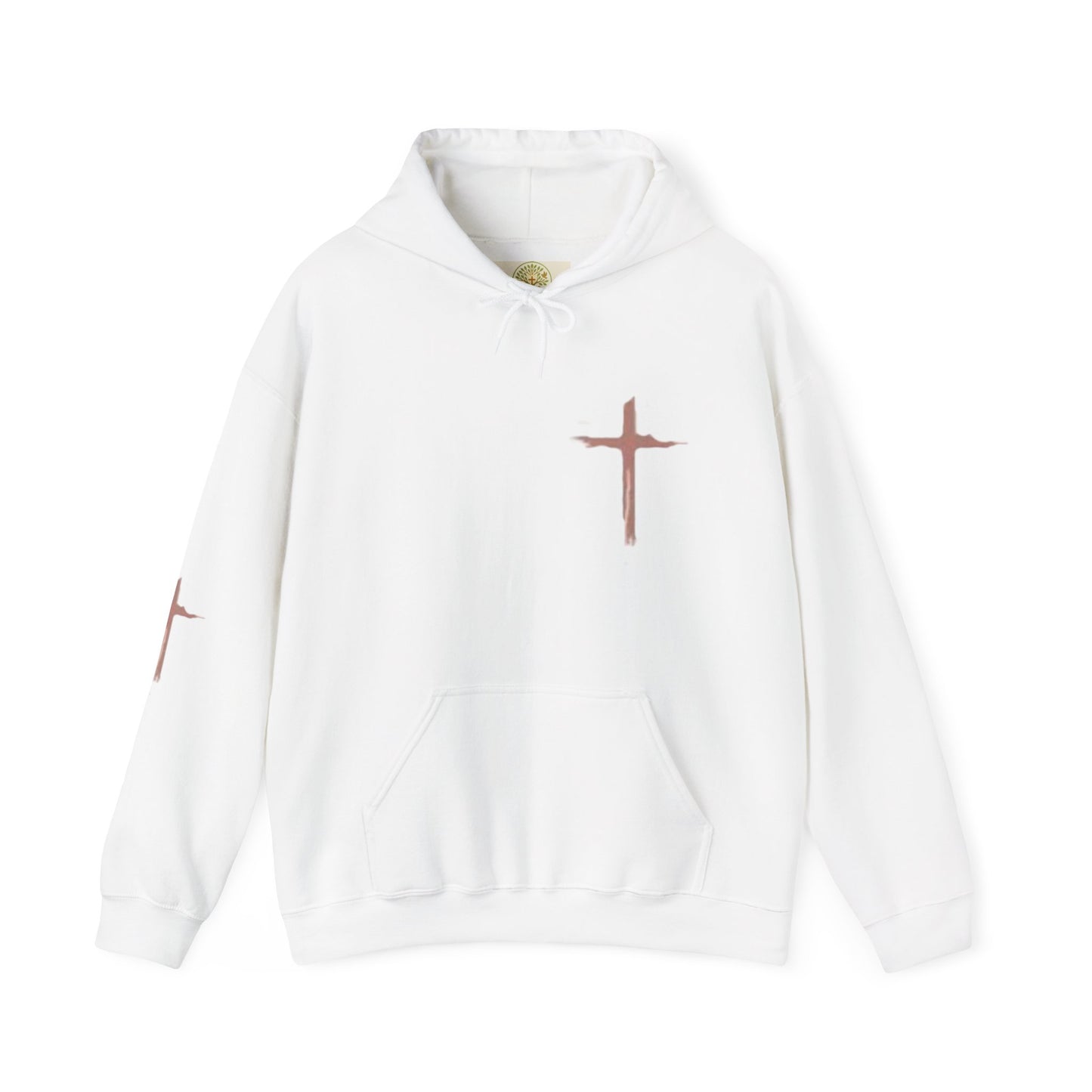 FAITH Christian Hoodie – Cross + Scripture Design | Gather & Co. LLC
