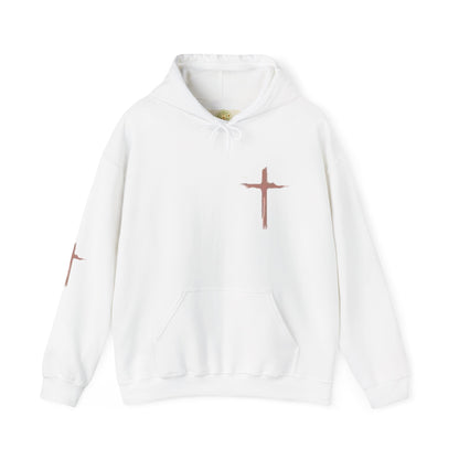 FAITH Christian Hoodie – Cross + Scripture Design | Gather & Co. LLC