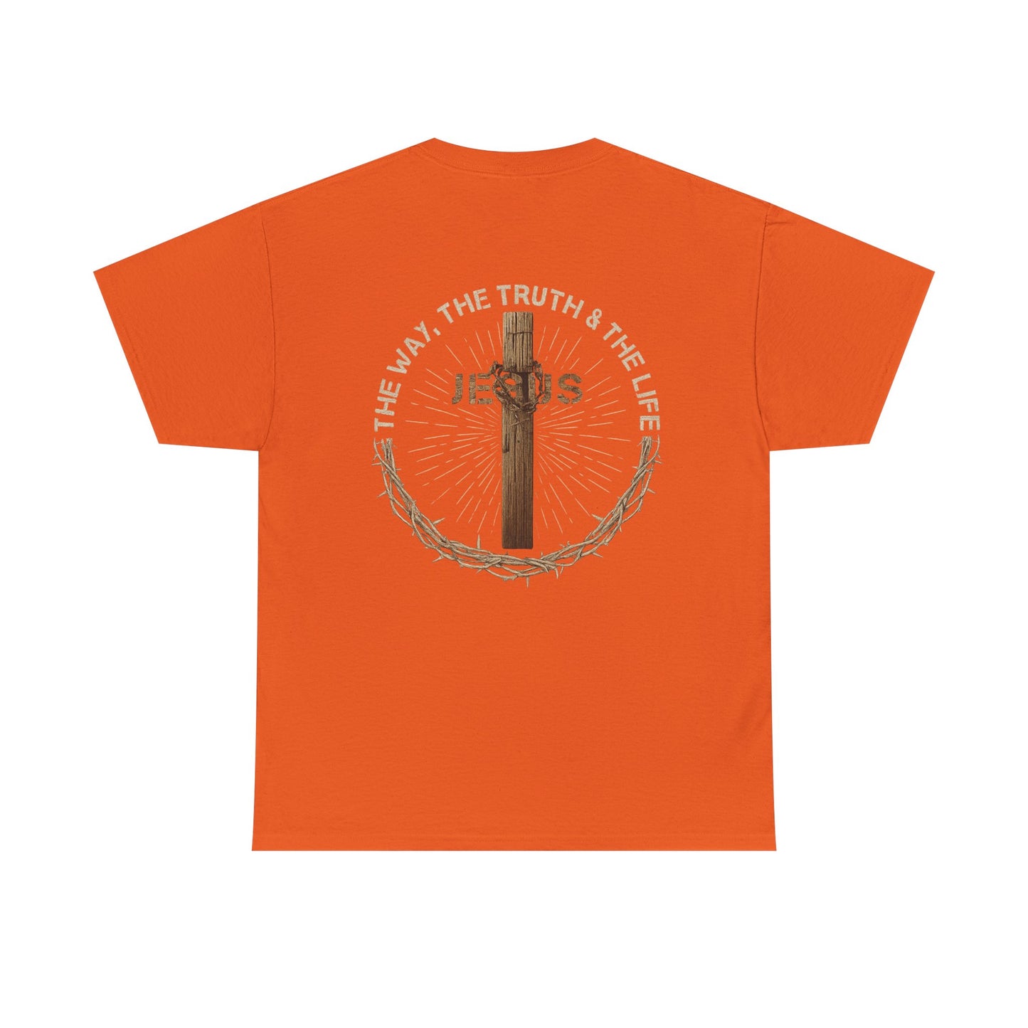 Jesus Cross Tee — "The Way The Truth The Life" Christian Faith T-Shirt