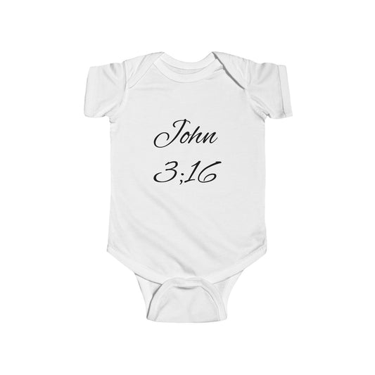 John 3:16 Baby - Scripture Onesie