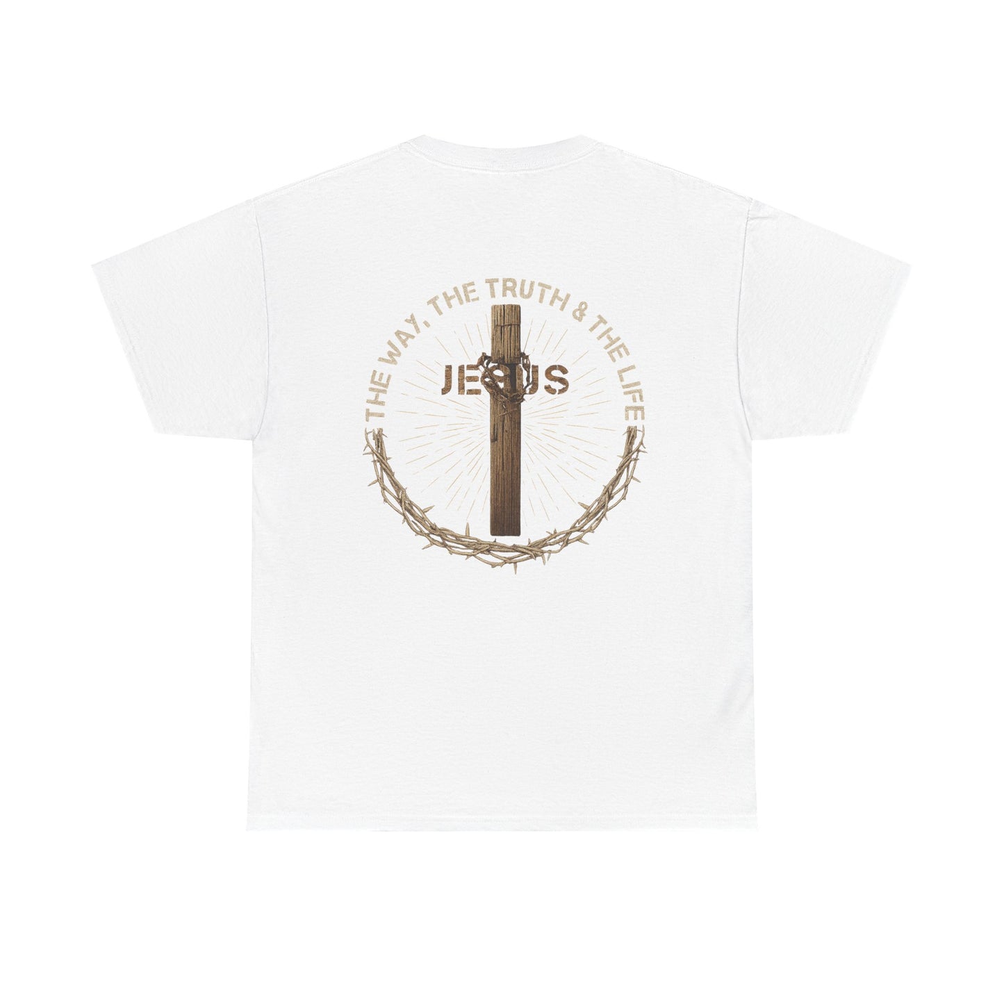 Jesus Cross Tee — "The Way The Truth The Life" Christian Faith T-Shirt