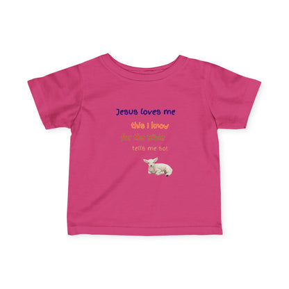 Children's  Hymn Tee " Jesus Loves me ".