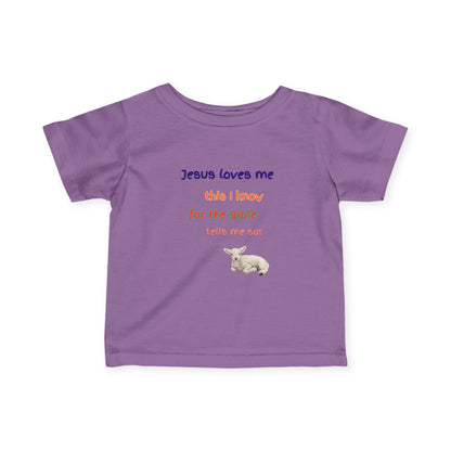 Children's  Hymn Tee " Jesus Loves me ".