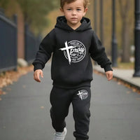 “Christian Kids Bible Verse Hoodie and Jogger Set | Faith-Based Boys Outfit | Gather & Co. LLC”