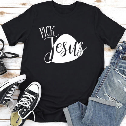 Cross Print Tee - Bold Christian Graphic Shirt For Women