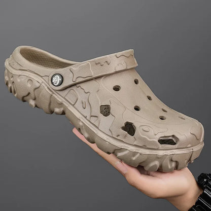 Men's Slip - On Clogs - Lightweight Beach And Garden Sandals