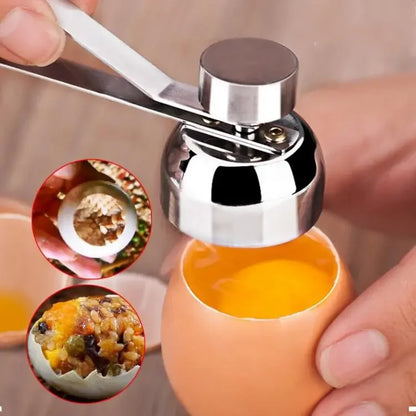 Stainless Steel Egg Topper Cutter – Easy Boiled Egg Opener