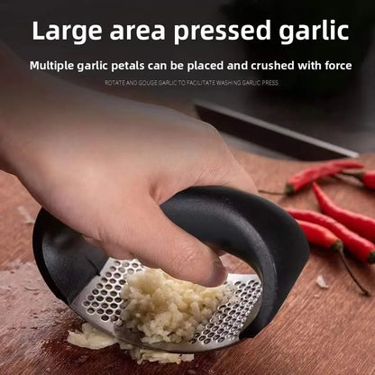 Stainless Steel Garlic Press – Easy Food Grade Crusher