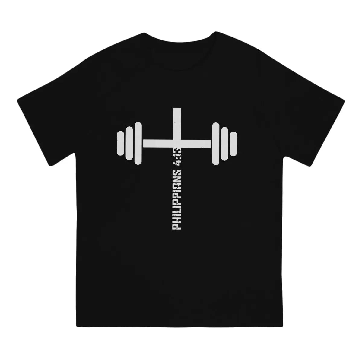 Philippians 4:13 Fitness Tee - Vintage Christian Workout Shirt