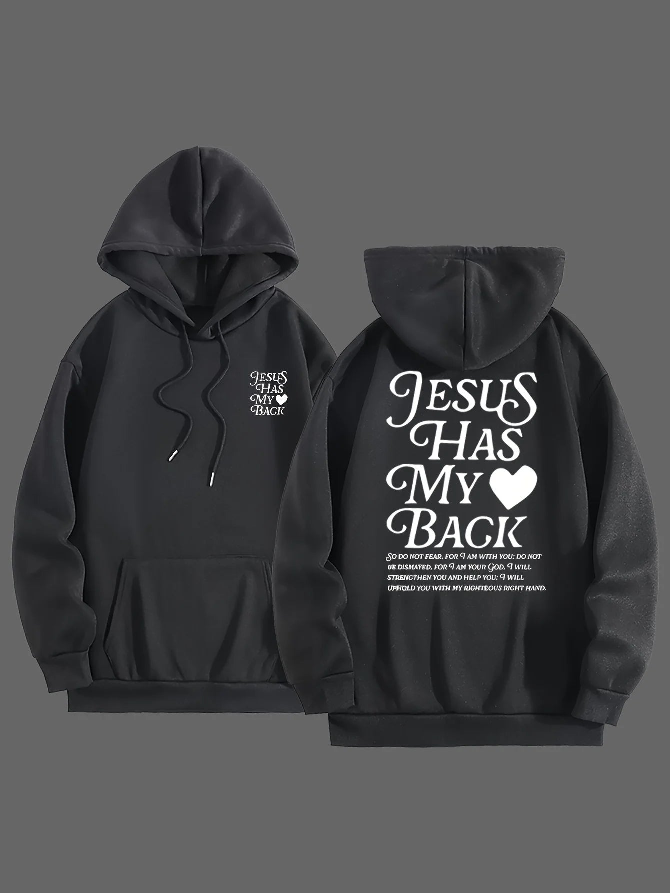 Jesus Has My Back Women’s Christian Hoodie | Faith Pullover Sweatshirt | Inspirational Streetwear by Gather & Co. LLC