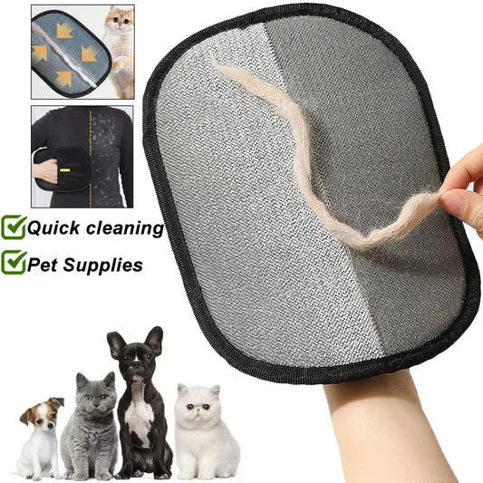 Washable Pet Hair Remover Glove - Reusable Cleaning Accessory For Dogs & Cats