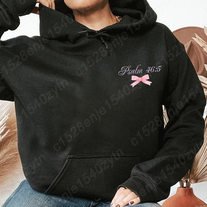 “God Is Within Her Hoodie | Psalm 46:5 Christian Women’s Faith Sweatshirt | Gather & Co. LLC”