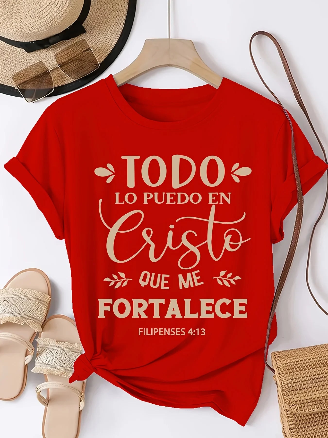 Philippians 4:13 Tee - Strength in Weakness ( Women's Fit )