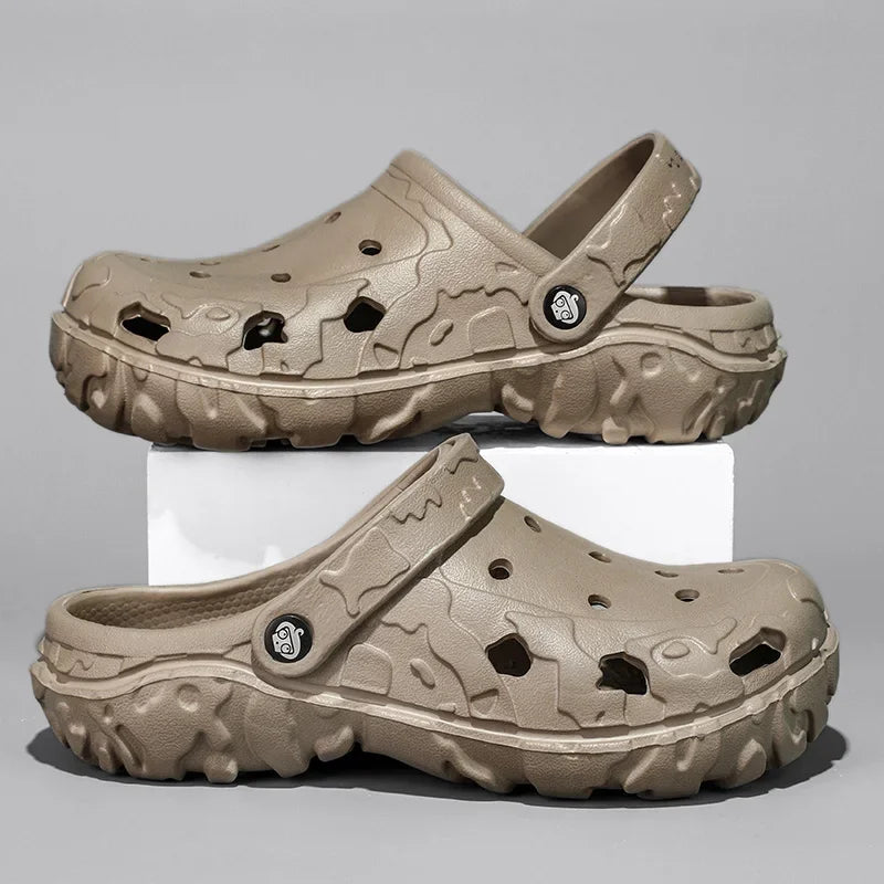 Men's Slip - On Clogs - Lightweight Beach And Garden Sandals