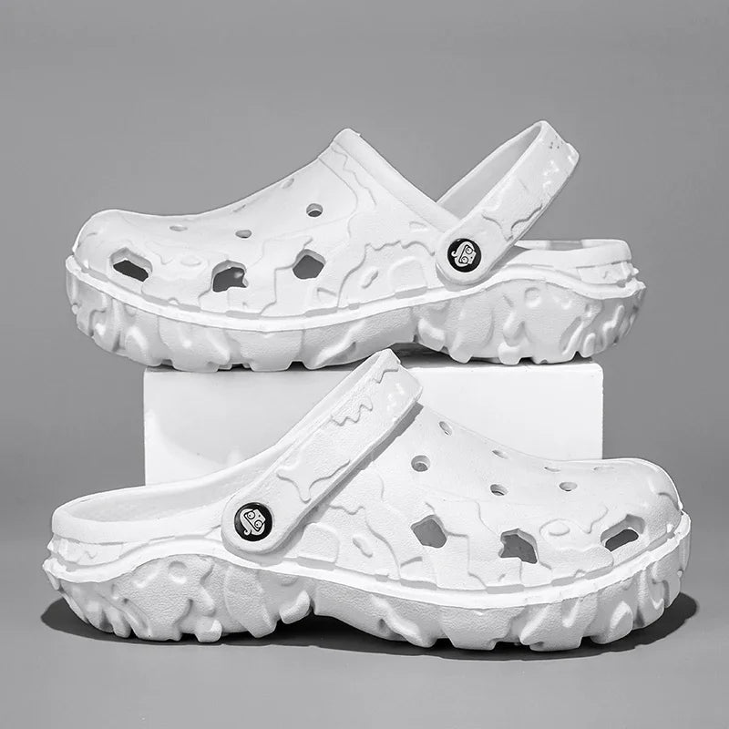 Men's Slip - On Clogs - Lightweight Beach And Garden Sandals