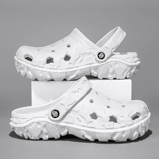 Men's Slip - On Clogs - Lightweight Beach And Garden Sandals