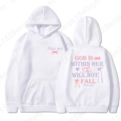 “God Is Within Her Hoodie | Psalm 46:5 Christian Women’s Faith Sweatshirt | Gather & Co. LLC”