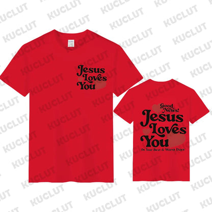 Jesus Loves You Tee - Good News Design ( Women's Fit )