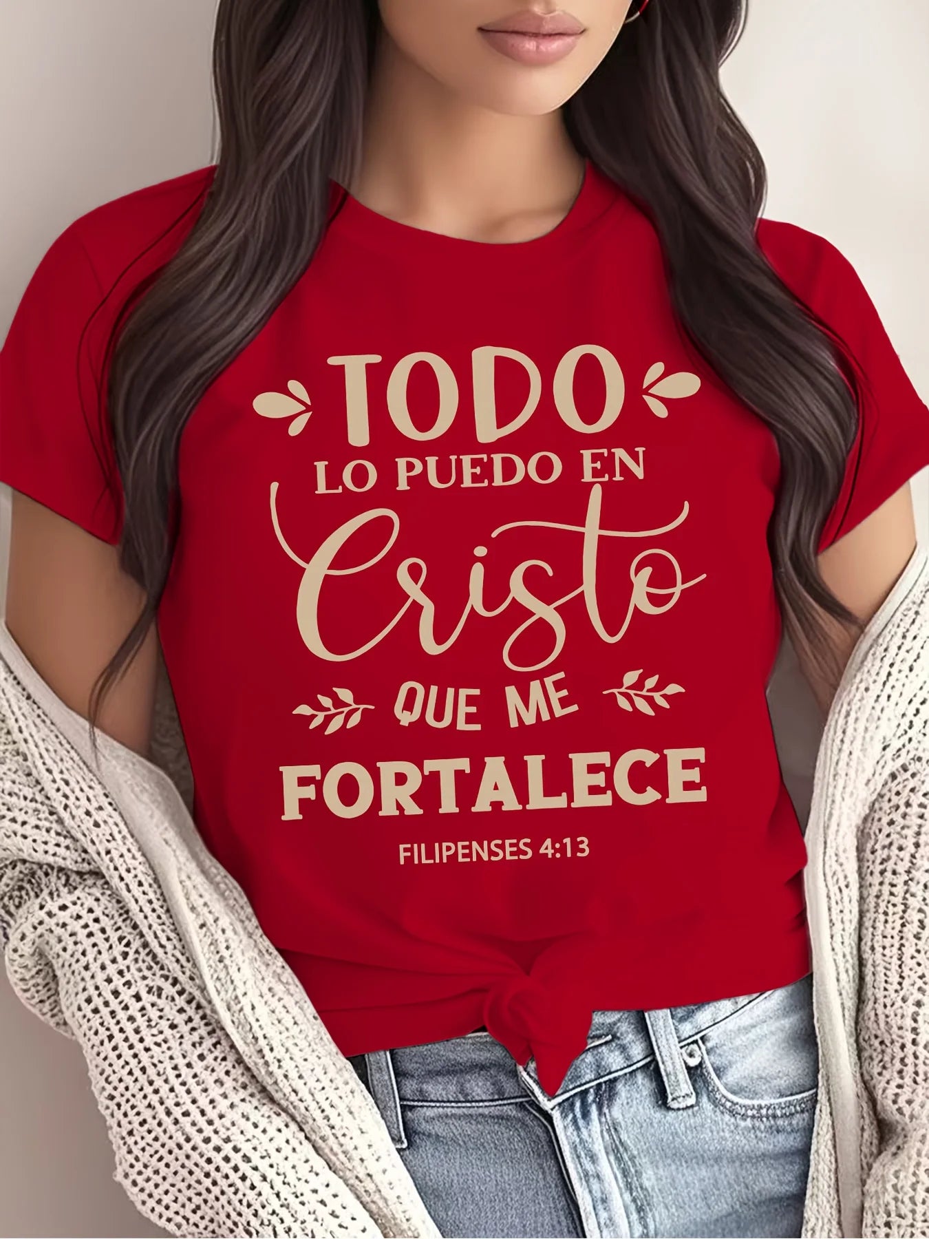 Philippians 4:13 Tee - Strength in Weakness ( Women's Fit )