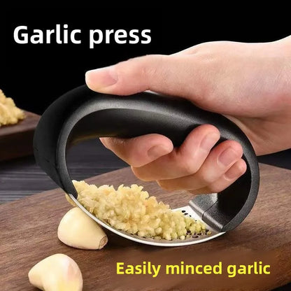 Stainless Steel Garlic Press – Easy Food Grade Crusher