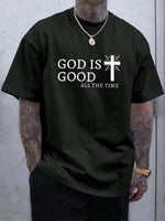 “God Is Good All The Time T-Shirt | Men’s Christian Faith Tee with Cross Design | Gather & Co. LLC”