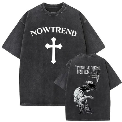 Men’s Christian Vintage Graphic Tees – Forgive Them Father + 30 Bold Faith-Based Designs