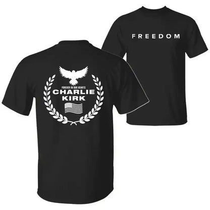American Freedom Shield T-Shirt – Patriotic Eagle Christian Graphic Tee for Men