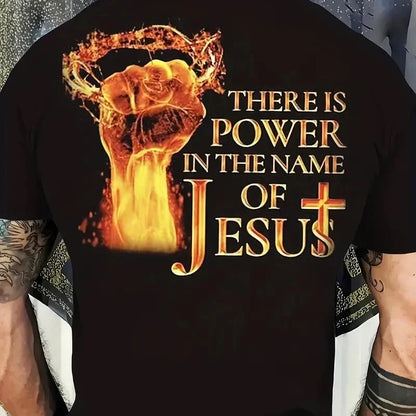 Jesus Christ Back Print Tee - Bold Men's Streetwear