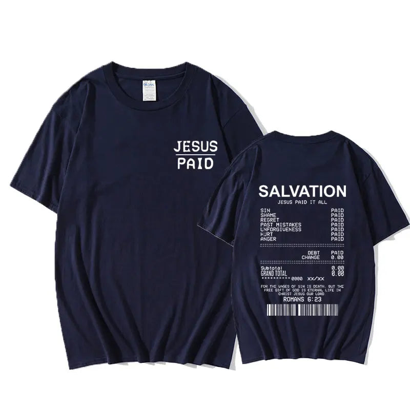Salvation Paid In Full Tee - Bold Jesus Graphic Shirt ( Unisex )
