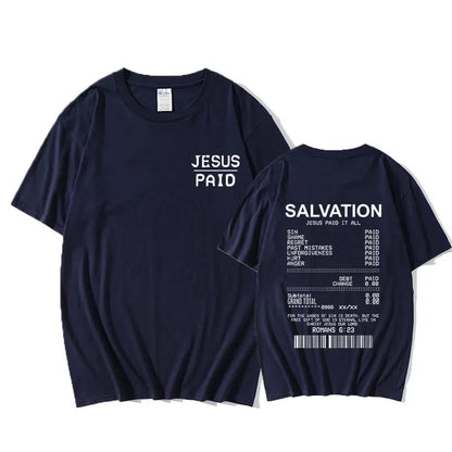 Salvation Paid In Full Tee - Bold Jesus Graphic Shirt ( Unisex )