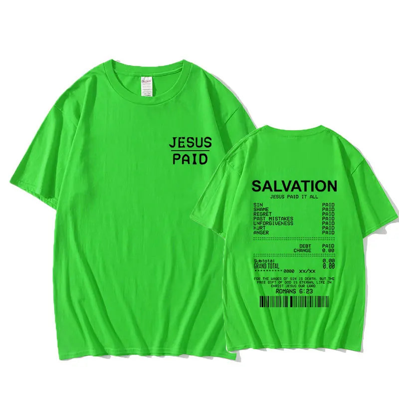 Salvation Paid In Full Tee - Bold Jesus Graphic Shirt ( Unisex )