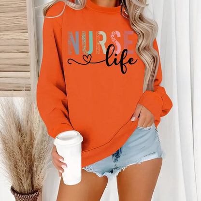 “Nurse Life Sweatshirt | Cozy Graphic Crewneck for Women | Gather & Co. LLC”