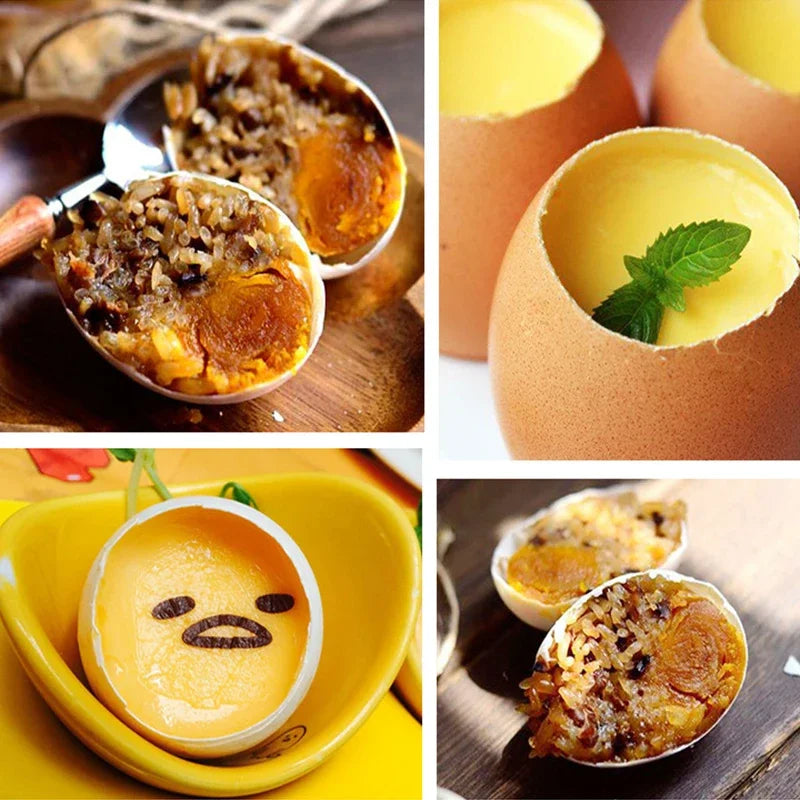 Stainless Steel Egg Topper Cutter – Easy Boiled Egg Opener