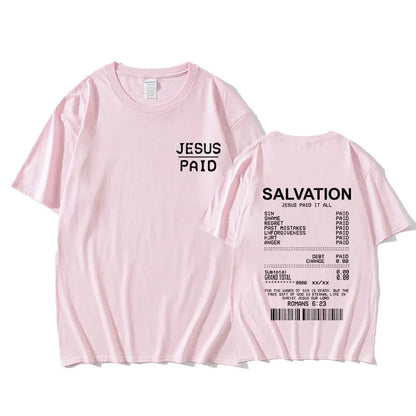 Salvation Paid In Full Tee - Bold Jesus Graphic Shirt ( Unisex )