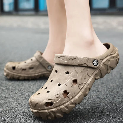 Men's Slip - On Clogs - Lightweight Beach And Garden Sandals