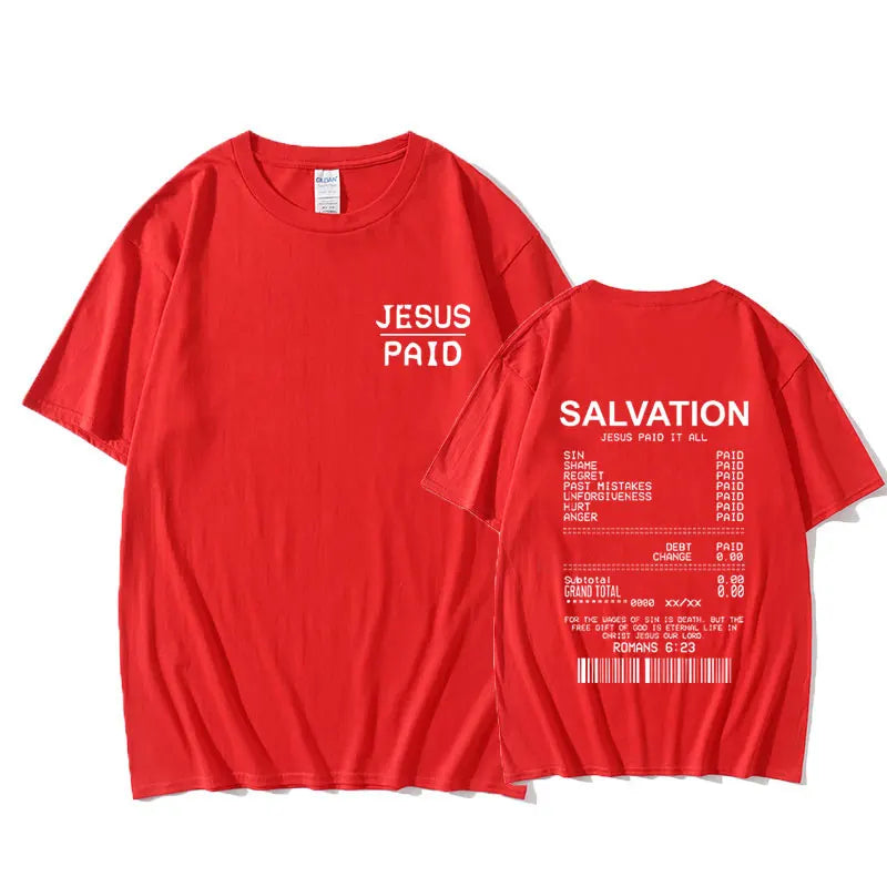 Salvation Paid In Full Tee - Bold Jesus Graphic Shirt ( Unisex )